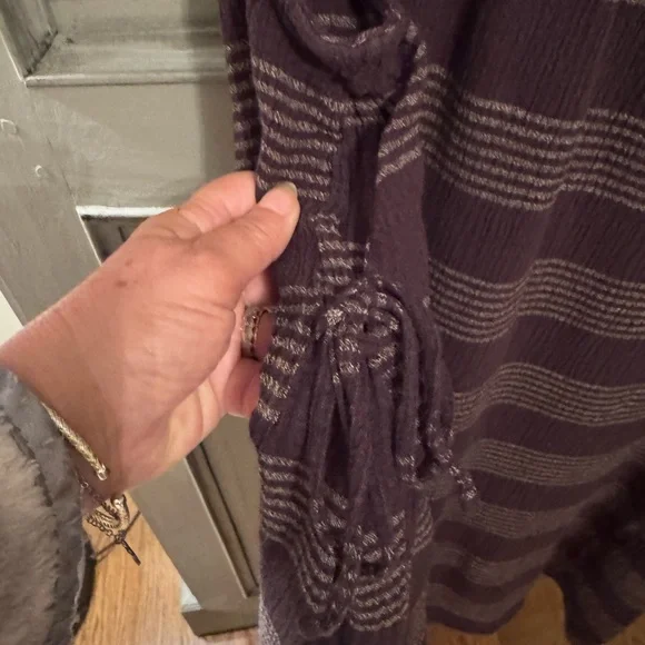 Fat Face Espresso/Taupe Striped Dress - Picture 6 of 12